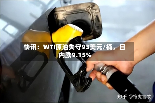快讯：WTI原油失守93美元/桶，日内跌9.15%-第2张图片